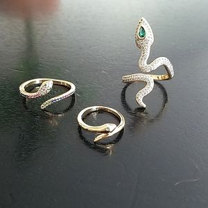 3 snake rings